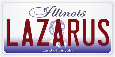 IL license plate LAZARUS