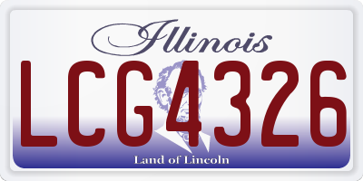 IL license plate LCG4326