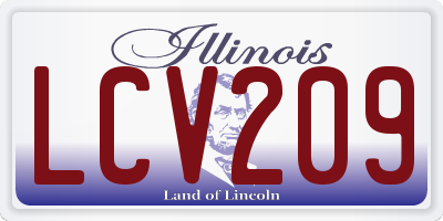 IL license plate LCV209