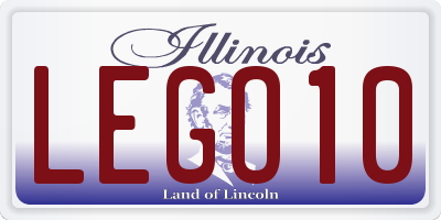 IL license plate LEGO10