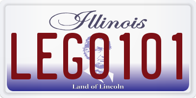 IL license plate LEGO101