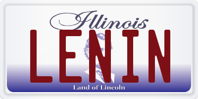 IL license plate LENIN