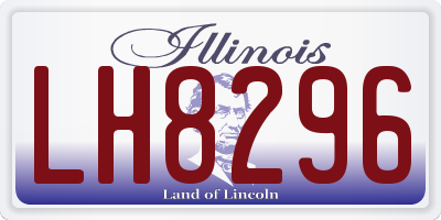 IL license plate LH8296