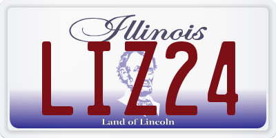 IL license plate LIZ24