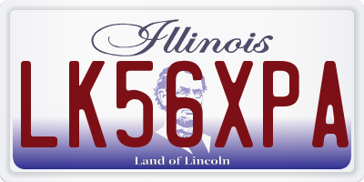 IL license plate LK56XPA