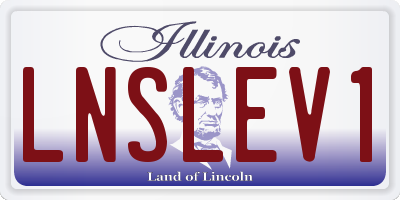 IL license plate LNSLEV1