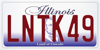 IL license plate LNTK49