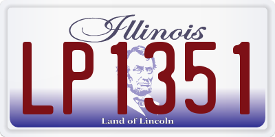 IL license plate LP1351