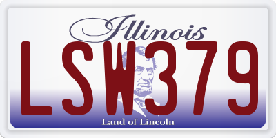 IL license plate LSW379