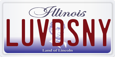 IL license plate LUVDSNY