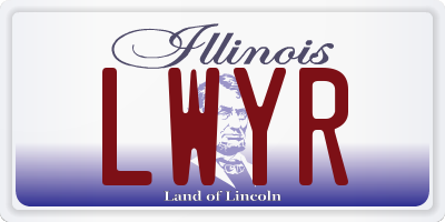 IL license plate LWYR