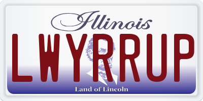 IL license plate LWYRRUP