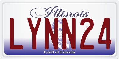 IL license plate LYNN24