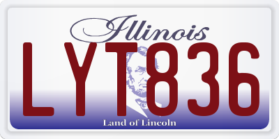 IL license plate LYT836