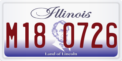 IL license plate M180726