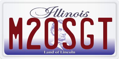 IL license plate M20SGT