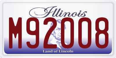 IL license plate M92008