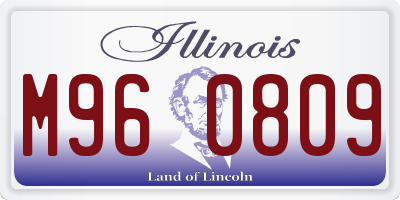 IL license plate M960809