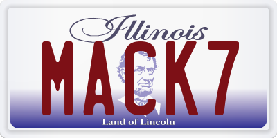 IL license plate MACK7