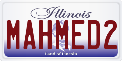 IL license plate MAHMED2