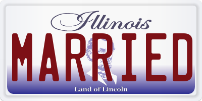 IL license plate MARRIED