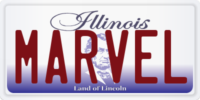 IL license plate MARVEL