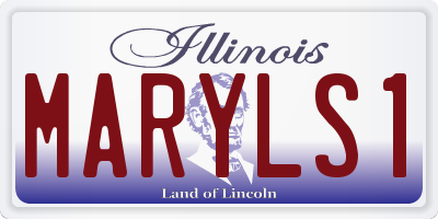IL license plate MARYLS1