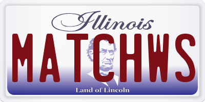 IL license plate MATCHWS