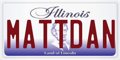 IL license plate MATTDAN