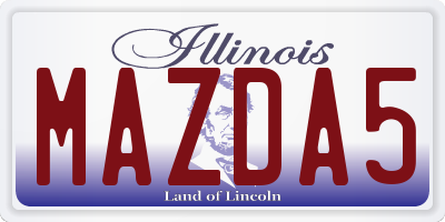 IL license plate MAZDA5