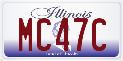 IL license plate MC47C