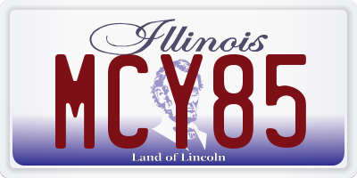 IL license plate MCY85