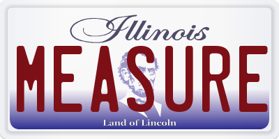 IL license plate MEASURE