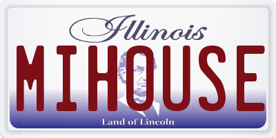 IL license plate MIHOUSE