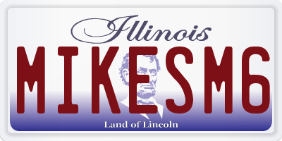 IL license plate MIKESM6