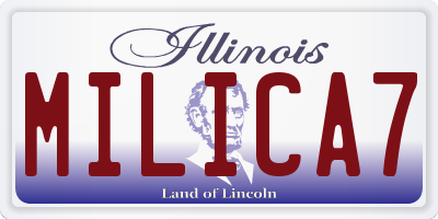 IL license plate MILICA7