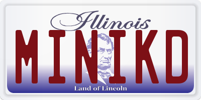 IL license plate MINIKD