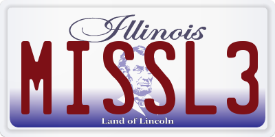 IL license plate MISSL3