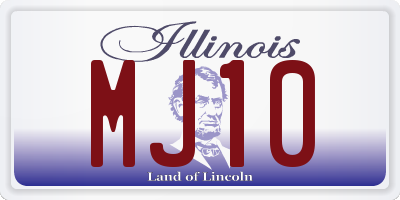 IL license plate MJ10