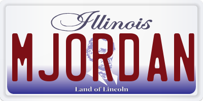 IL license plate MJORDAN