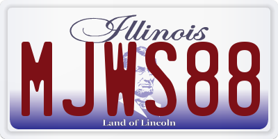 IL license plate MJWS88