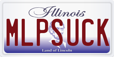 IL license plate MLPSUCK