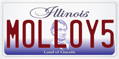 IL license plate MOLLOY5