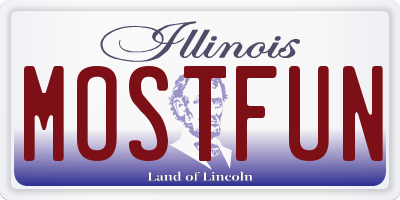 IL license plate MOSTFUN