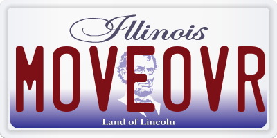 IL license plate MOVEOVR