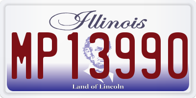 IL license plate MP13990