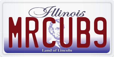 IL license plate MRCUB9