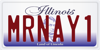 IL license plate MRNAY1