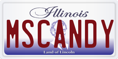 IL license plate MSCANDY