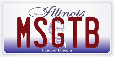 IL license plate MSGTB